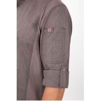 CHEF WORKS MENS HARTFORD GRAPHITE ZIPPER JACKET