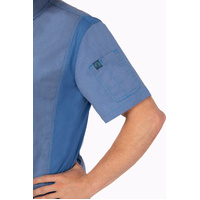 CHEF WORKS MENS SPRINGFIELD SKY BLUE ZIPPER JACKET