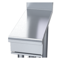 WALDORF S/ST INFILL BENCH 300mm ON LEG STAND