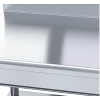 WALDORF S/ST INFILL BENCH 900mm ON LEG STAND