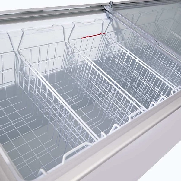 BROMIC FLAT GLASS TOP CHEST FREEZER 492 LITRE
