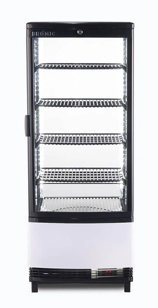 BROMIC COUNTERTOP CHILLER CURVED GLASS 98LTR BLACK