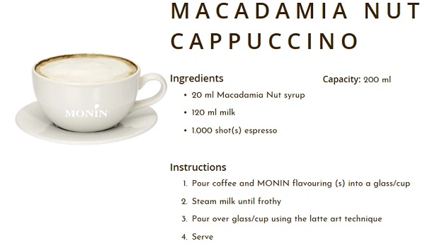 MONIN NON-ALCOHOLIC SYRUP, 700ml, MACADAMIA