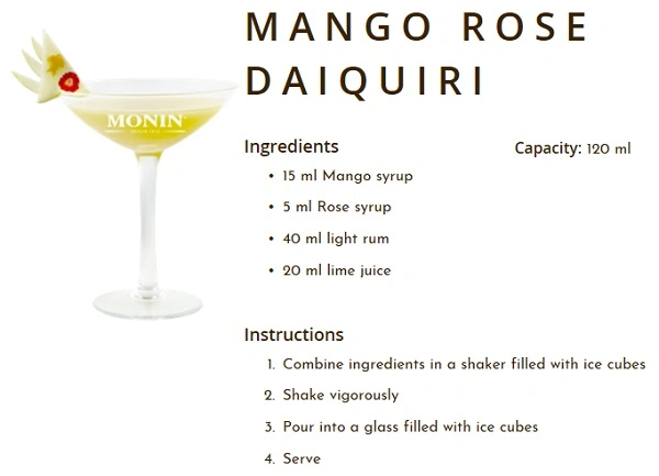 MONIN NON-ALCOHOLIC SYRUP, 700ml, MANGO