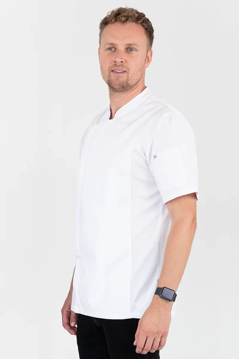 Aussie Chef Alex Zipper Chef Jacket White XS