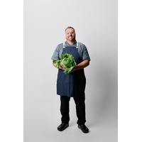 CHEF WORKS BYRON CANVAS CROSS BACK APRON NAVY