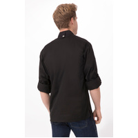 CHEF WORKS MENS HARTFORD BLACK ZIPPER JACKET
