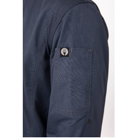 CHEF WORKS MENS HARTFORD BLUE ZIPPER JACKET