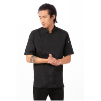 CHEF WORKS MENS SPRINGFIELD BLACK ZIPPER JACKET
