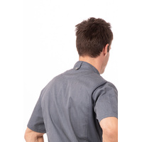 CHEF WORKS MENS SPRINGFIELD INK BLUE ZIPPER JACKET