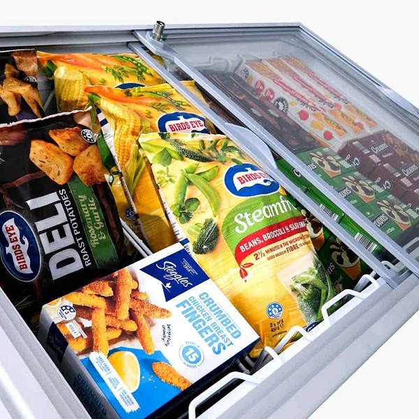 BROMIC FLAT GLASS TOP CHEST FREEZER 296 LITRE