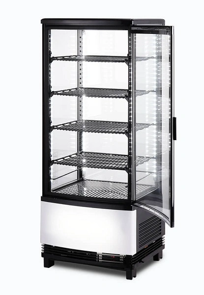 BROMIC COUNTERTOP CHILLER CURVED GLASS 98LTR BLACK