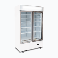 BROMIC 2 DOOR UPRIGHT DISPLAY FRIDGE WHITE 960LTR