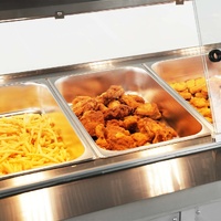 THERMASTER HEATED FOOD DISPLAY WITH GLASS CANOPY
