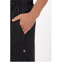CHEF WORKS PIN STRIPE BAGGY PANTS LG