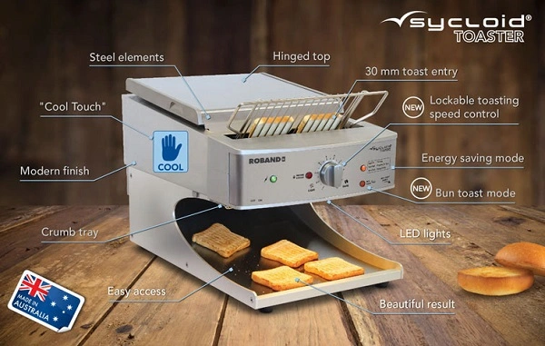 ROBAND SYCLOID TOASTER, FRONT LOAD & RETURN