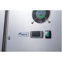 FED-X THREE DOOR S/S THREE DOOR U/B FRIDGE 330 LITRE
