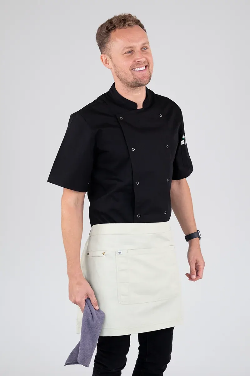 Aussie Chef Luca Waist Apron Black