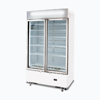 BROMIC 2 DOOR UPRIGHT DISPLAY FRIDGE WHITE 960LTR