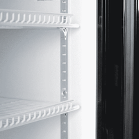 BROMIC 2 DOOR UPRIGHT DISPLAY FRIDGE BLACK 960LTR
