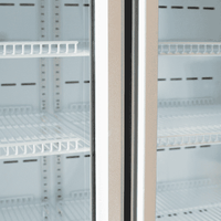 BROMIC 2 DOOR UPRIGHT DISPLAY FRIDGE WHITE 960LTR
