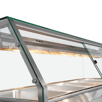 THERMASTER HEATED FOOD DISPLAY WITH GLASS CANOPY