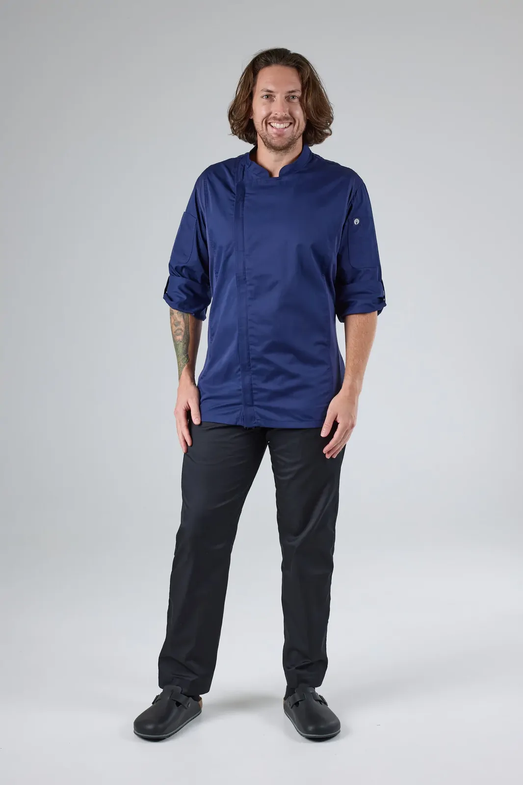 Chef Works Mens Hartford Navy Zipper Jacket XS