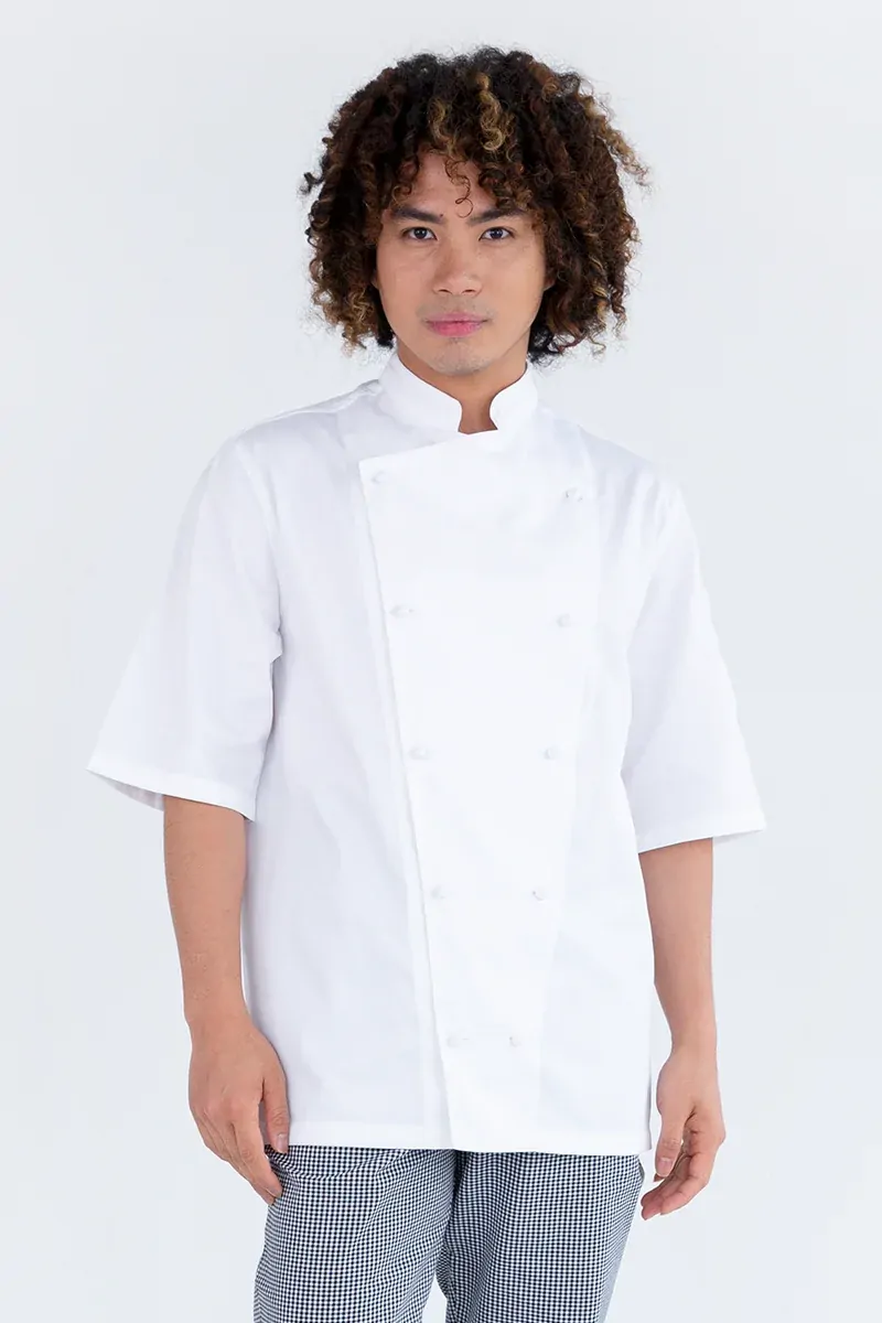 ProChef Traditional Short Sleeve Chef Jacket White XS