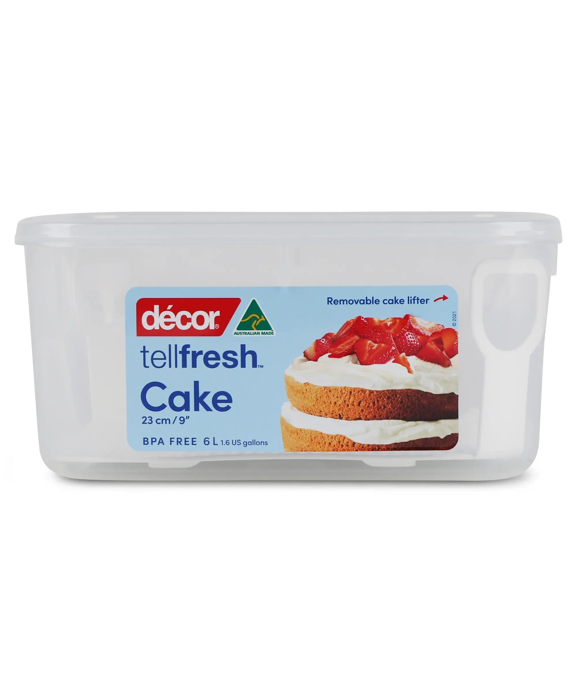 DECOR TELLFRESH CAKE STORER W/ LIFTER 6 LTR