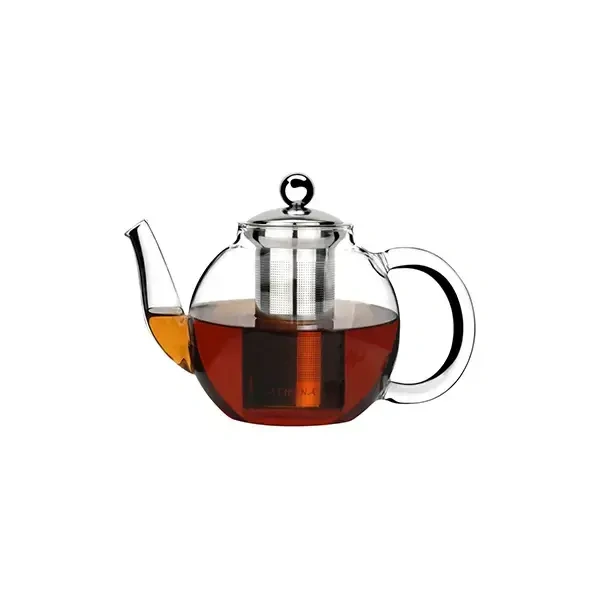 ATHENA LEXI TEAPOT GLASS WITH 18/8 INFUSER 1000ml