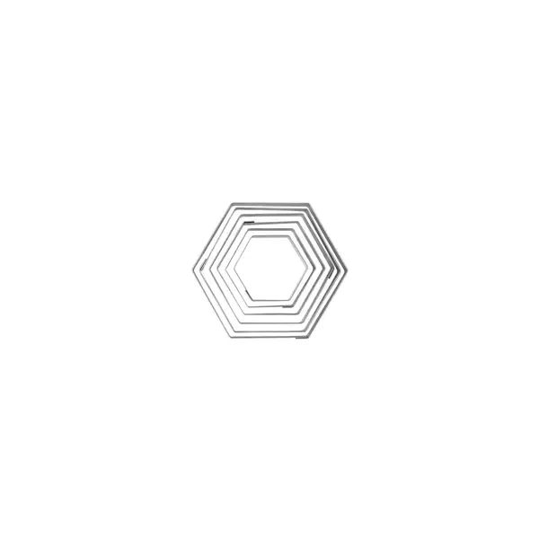 CHEF INOX CUTTER SET HEXAGON 6pc 45-95mm