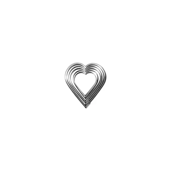 CUTTER SET-18/8 HEART 6pc SIZE: 50-90mm