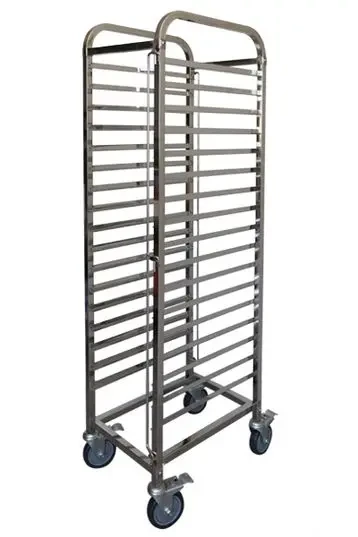 MANTOVA 1/1 GASTRONORM TROLLEY, W/TRAY LOCK