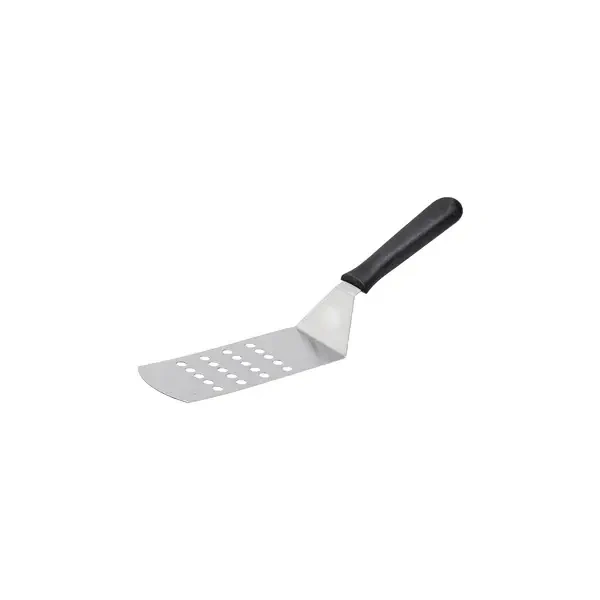 CHEF INOX PERFORATED GRILL TURNER BLACK HANDLE