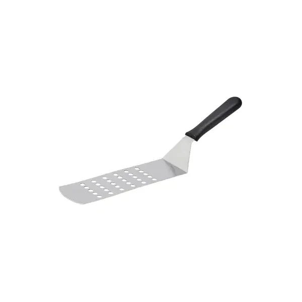 CHEF INOX PERFORATED GRILL TURNER BLACK HANDLE