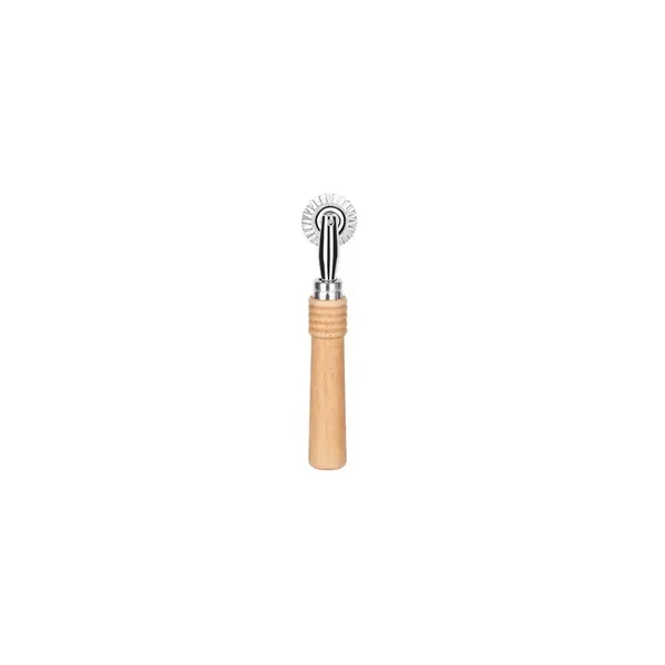 GHIDINI PASTRY WHEEL FLUTED 3mm DAILY WOOD HANDLE
