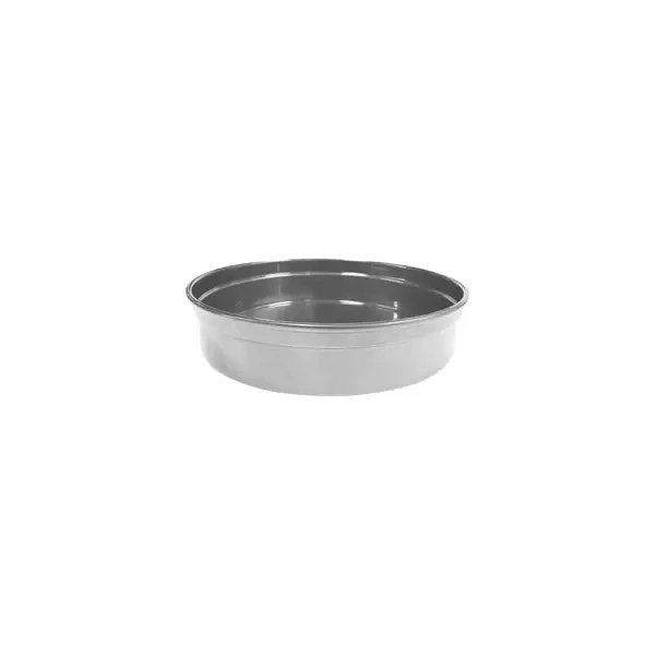 BAR TRAY ALUMINIUM SILVER 240mm DIA x 50mmH