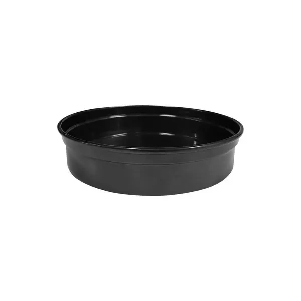 BAR TRAY ALUMINIUM BLACK 330mm DIA x 50mmH