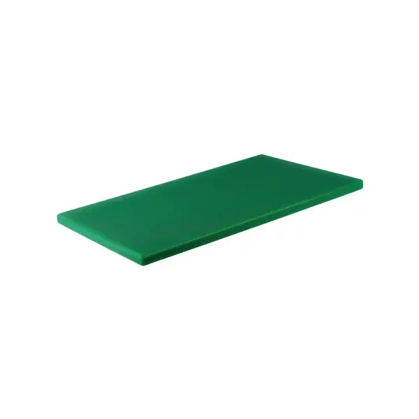 CUTTING BOARD-PE 380x510x12mm GREEN W/HDL CHEF INOX