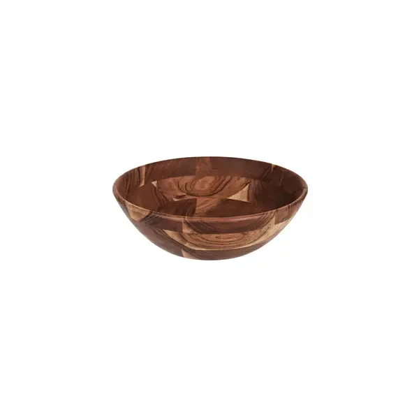 CHEF INOX SERVE ROUND DISPLAY DEEP BOWL ACACIA