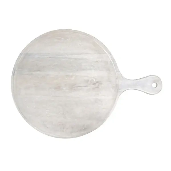 CHEF INOX MANGOWOOD SERVING BOARD ROUND W/ HANDLE