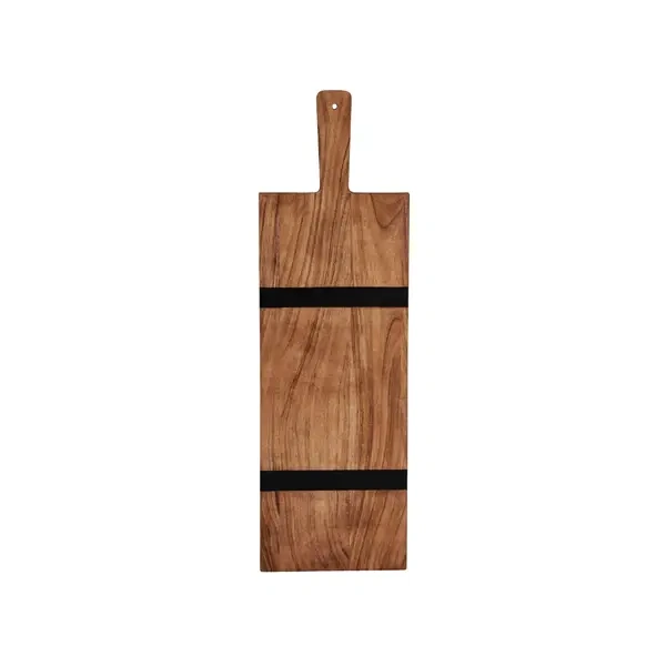 CHEF INOX SERVE PADDLE BOARD W/BLK ACACIA