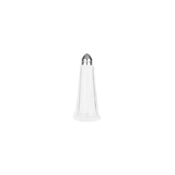 CHEF INOX GLASS TOWER SALT &amp; PEPPER SHAKER 115mm