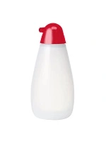 CHEF INOX SQUEEZE BOTTLE WITH OIL POURER RED CAP 300ml