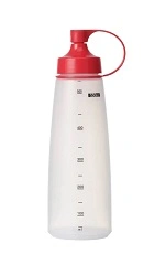 CHEF INOX SOFT SQUEEZE BOTTLE WITH RED CAP 550ml