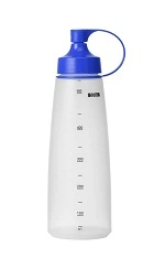 CHEF INOX SOFT SQUEEZE BOTTLE WITH BLUE CAP 550ml