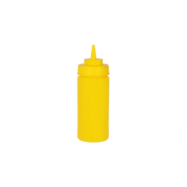 CHEF INOX WIDE MOUTH SQUEEZE BOTTLE YELLOW 480ml