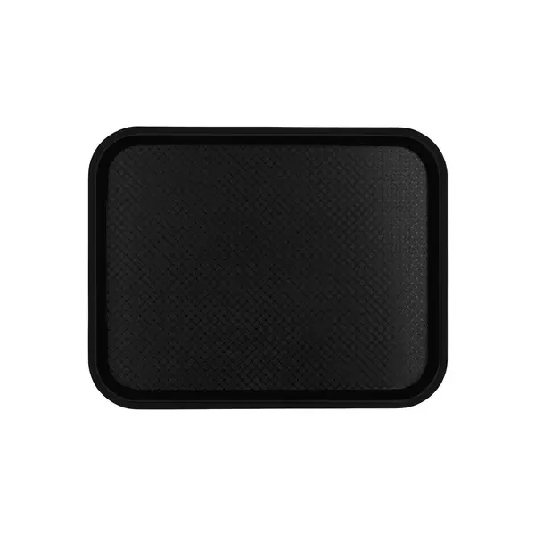 CHEF INOX PLASTIC FOOD TRAY BLACK 350mmW x 450mmL