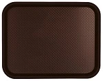 CHEF INOX PLASTIC FOOD TRAY BROWN 350mmW x 450mmL