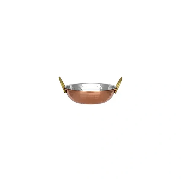 CHEF INOX COPPER WOK / KADAI BOWL W/ HANDLE 320ml